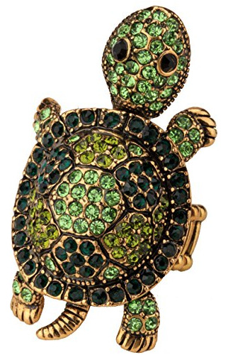 Anillos Elásticos De Tortuga Meneando Para Mujer, Se Ajustan