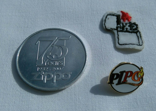 Moneda Conmemorativa Zippo 75 Años + Pin + Aplique. Cordoba