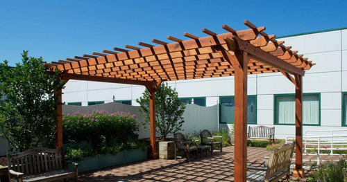 Pergolas De Madera De 5x5 Metros, $45,000
