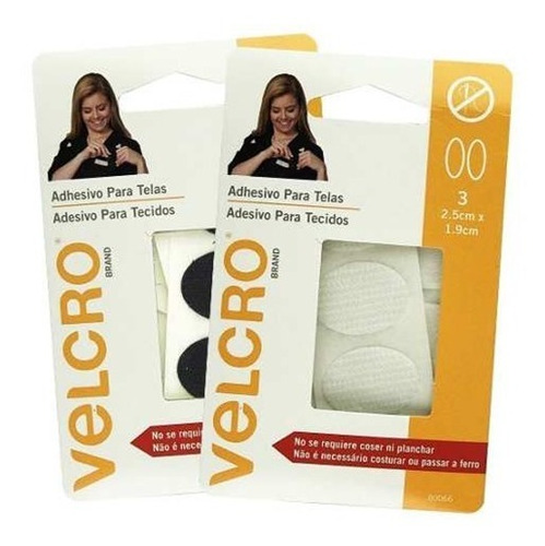 Adhesivo Velcro Brands Para Telas 3 Piezas 2.5cmx1.9cm Febo