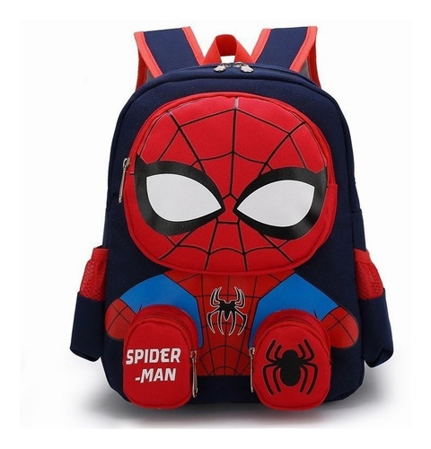 Mochila Spiderman Escolar Preescolar Kinder Impermeable 2023