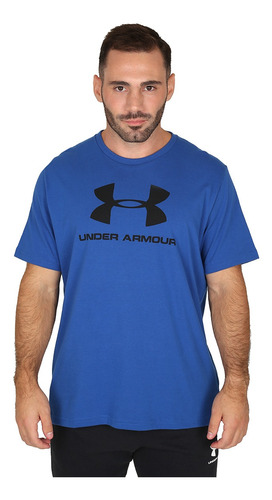 Remera Under Armour Sportsyle Ss En Azul | Stock Center