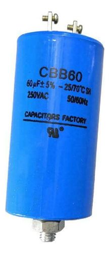 Condensador Funcionamiento Motor Ac Uf Mfd Azul In Fijacion