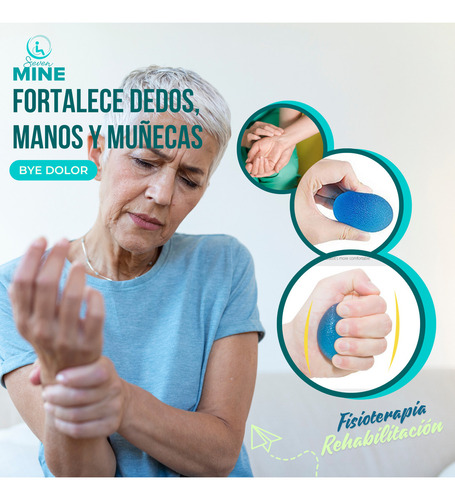 Pelotas De Gel Forma Huevo Rehabilitación Ejercicio 3pzas