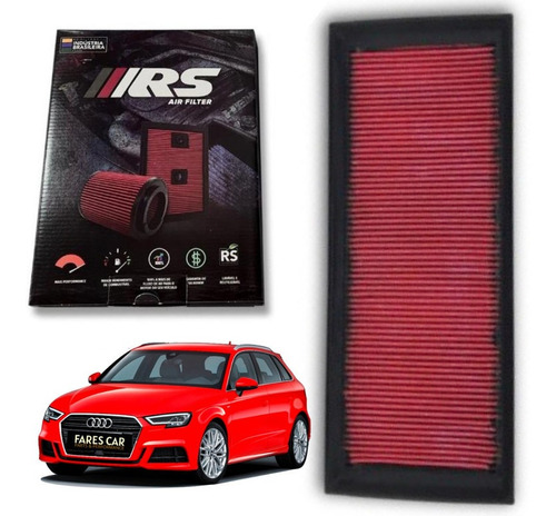 Filtro Ar Esportivo Rs Inbox Stg2 Audi A3 Tfsi 2.0 Tfsi 2012