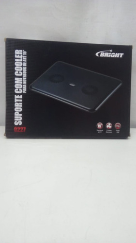 Suporte Para Notebook Bright Com 2 Coolers Usb 0227 Preto