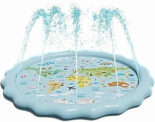 Splashez Usa 3-en-1 Splash Pad, Aspersor Para Niños Y Pisci