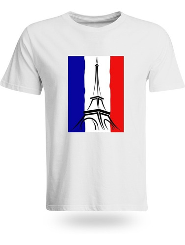 Remera Francia Bandera Paris Torre Eiffel Unisex