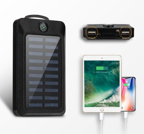 Bateria Externa Portatil Powerbank Celular Telefono Solar