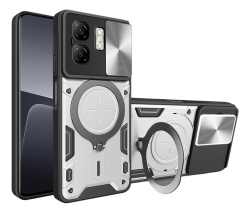 H Funda Con Soporte Magnético Para Infinix Smart 9 / Hot 50i