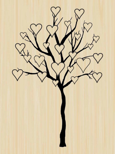 Sello Goma Para Arbol San Valentin