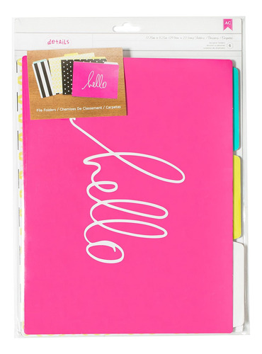 Fólder De Escritorio, 6 Unidades, Hello, 1