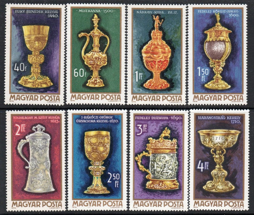Hungría 2 Series Mint Y Usadas X 8 Sellos C/u Orfebres 1970