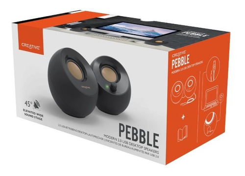 Parlantes Creative Pebble 2.0 Black