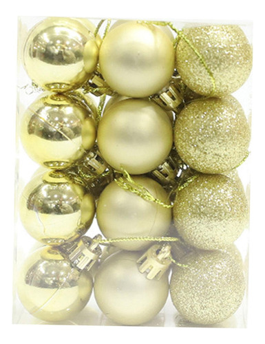 6 X 24x Adornos De Bolas Colgantes Para Árbol De Navidad,