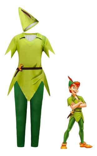 Disfraz De Peter Pan Para Niños Cosplay Traje Halloween A
