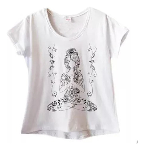 Camiseta Plus Size Yoga Zen Meditação N24