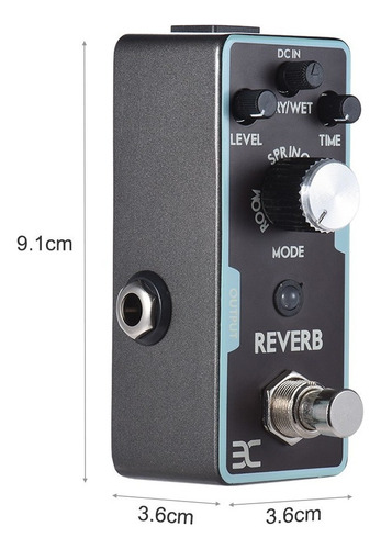 Eno Reverb Pedal Efecto Guitarra True Bypass
