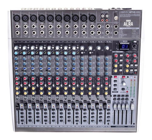 Mesa De Som Alra Music Mixer X2442 Usb 24 Canais Bivolt