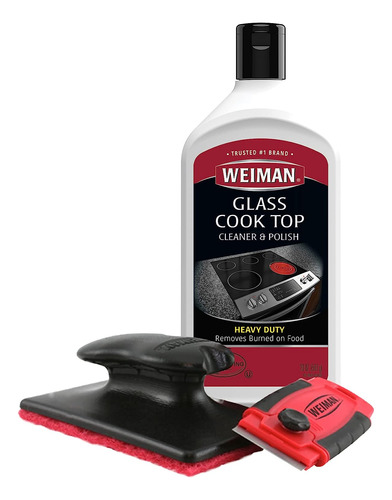 Weiman Cooktop Cleaner Kit - Cook Top Cleaner And Polish