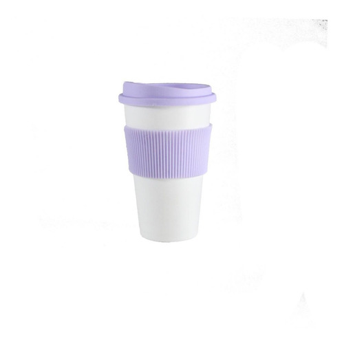 Imagen 4 de 6 de 40 Vaso Térmico Mug Jarro 300 Ml Tapa Faja Colores Pastel
