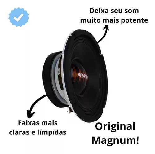 Kit 2 Alto Falante Magnum Médio Paredão 6 Pol 160w Rms Total