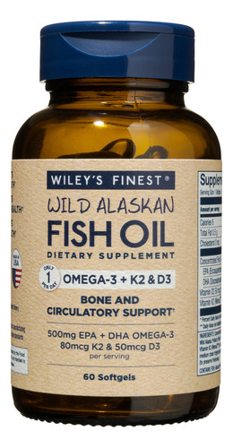 Wileys Finest Vitamin K2 Fish Oil 60caps