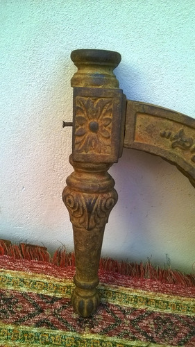 Hermoso Antiguo Soporte Mensula Fundición Farola Luminaria (Usado)