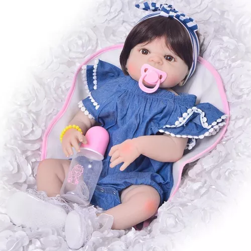 Boneca Bebê Reborn Real Brinquedo Menina