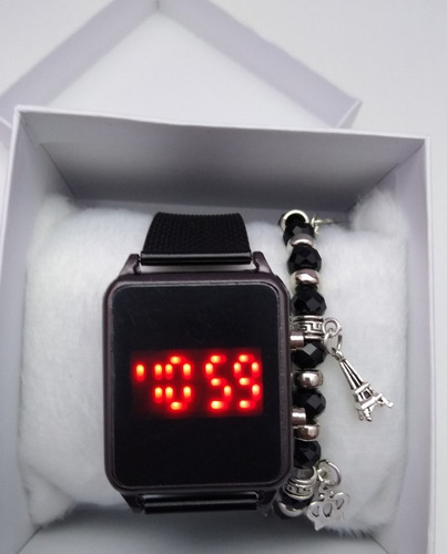 Lote Com 20 Relógios Digital Com Pulseiras E Caixa