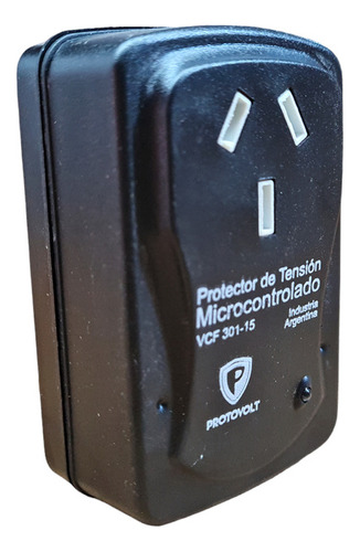 Protector Alta Y Baja Tension Individual 1500w Heladeras, Tv Color Negro