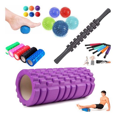 Set Masajes 3 En 1 Ejercicios Yoga Pilates Pro  - Sportex