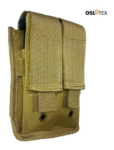 Oslotex Portacargador Doble Pistola Glock, Beretta...coyote