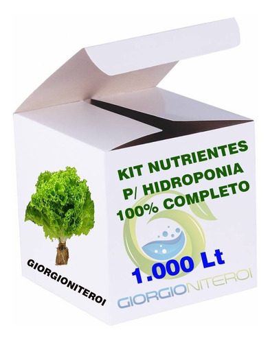 * O Melhor * Kit Nutrientes Completo Hidroponia Fertilizante