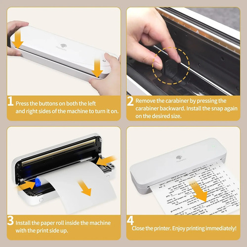 100 Hojas Para Impresora A4 De Papel Térmico M08f De Secado