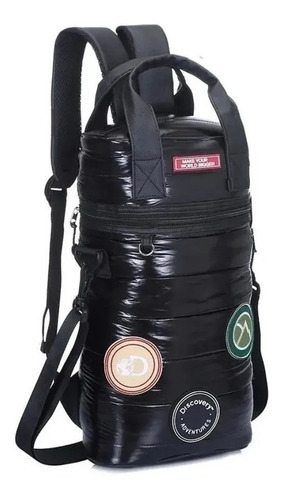 Mochila Bolso Para Mate Termico Discovery Color Negro