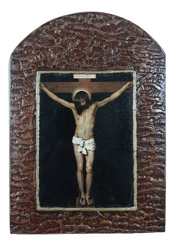 Cuadro Del Cristo De Velázquez - 17 X 24cm - Estuado - Único