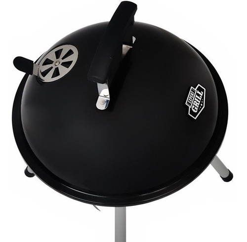 Asador De Carbon Portatil Con Ruedas Expert Grill Negro
