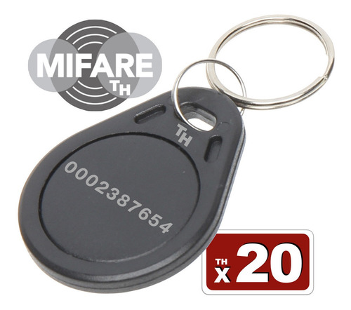 Llavero Tag Mifare Proximidad 13,56 Mhz X20 | Control Acceso