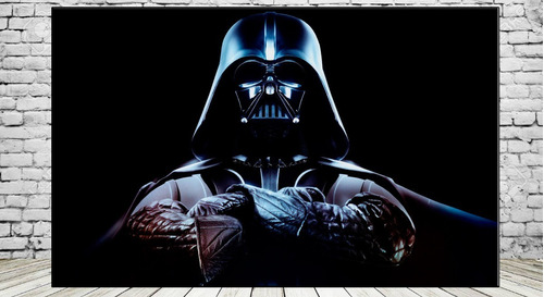 Cuadros Star Wars 30x57 Cm Darth Vader Lienzo Canvas A4