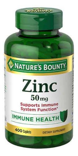 Zinc Suplemento, 400 Tabletas De 50 Mg