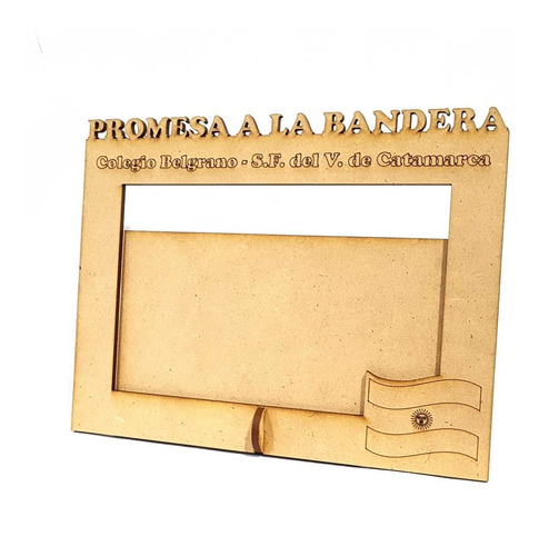 Imagen 1 de 3 de 80 Portaretratos Fibrofacil Promesa La Bandera Personalizado