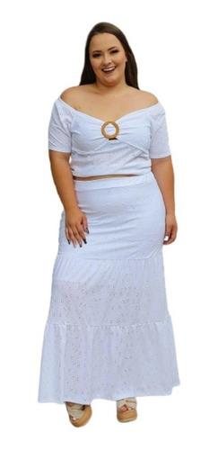 vestido branco reveillon plus size