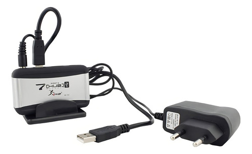 Hub Usb 2.0 Adaptador 7 Portas Pc Notebook 480 Mbps Extensão