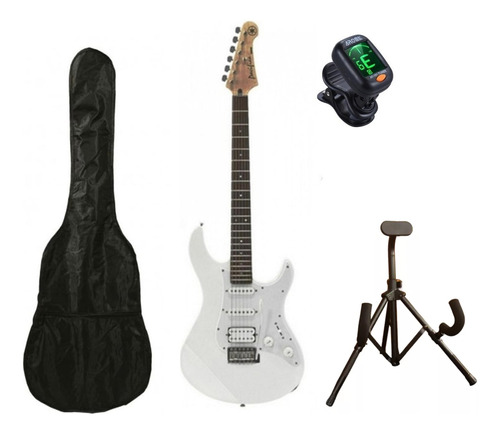 Yamaha Pac012wh Guitarra Electrica Funda Base Y Afinador 