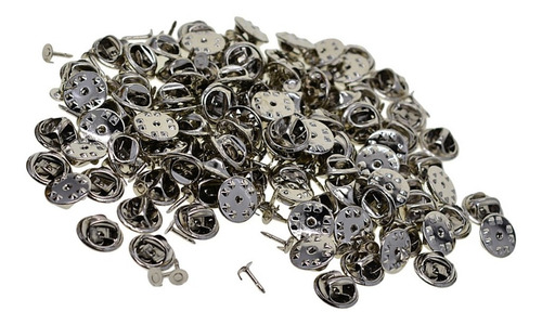 Imagen 9 de 11 de 100 Pares De Latón Mariposa Embrague Tie Tacks Pin Back