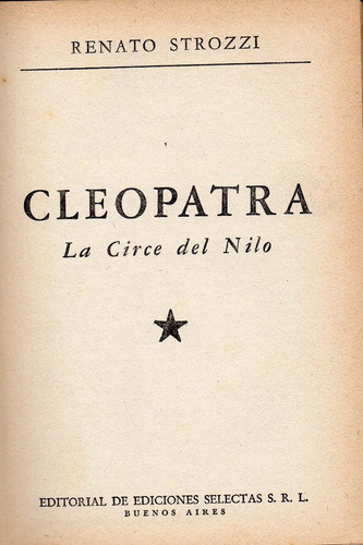 Cleopatra La Circe Del Nilo Renato Strozzi ( 27 )