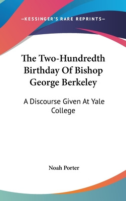 Libro The Two-hundredth Birthday Of Bishop George Berkele...