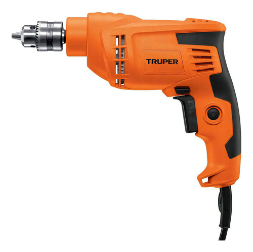 Taladro Profesional 3/8'' 400 W 3000 Rpm Truper 16708 Color Naranja Frecuencia 60 110v