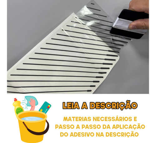 Kit Adesivo Faixa Cinza Vw Up! Connect 2018 19 20 2021 Preto